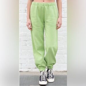 Brandy Melville Light Green Comfort Jogger Sweatpants